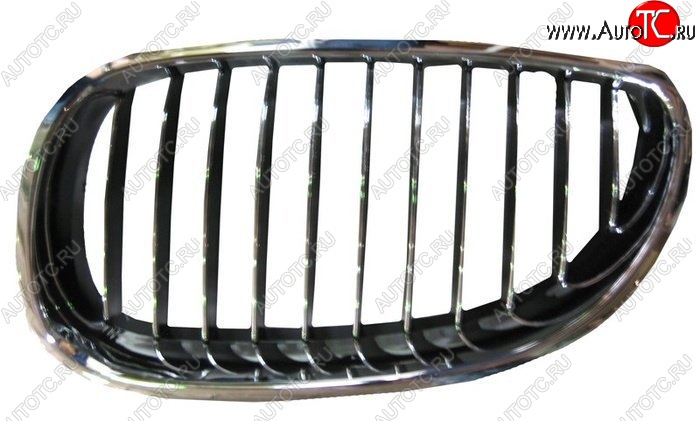 1 759 р. Левая решетка радиатора SAT  BMW 5 серия ( E60,  E61) (2003-2010) седан дорестайлинг, универсал дорестайлинг, седан рестайлинг, универсал рестайлинг (Хром)  с доставкой в г. Керчь