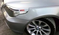 1 249 р. Реснички на фары CT BMW 5 серия E60 седан дорестайлинг (2003-2007) (Неокрашенные)  с доставкой в г. Керчь. Увеличить фотографию 3