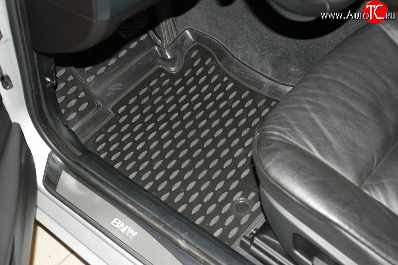 3 299 р. Коврики в салон Element 4 шт. (полиуретан) BMW 5 серия E60 седан дорестайлинг (2003-2007) (Черные)  с доставкой в г. Керчь
