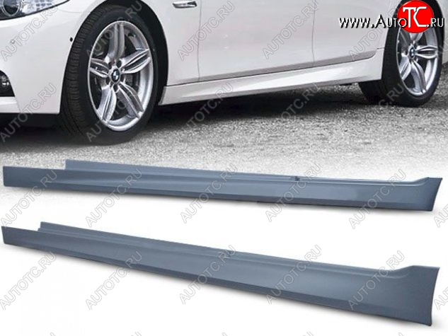 16 149 р. Пороги накладки M5 Style BMW 5 серия F10 седан дорестайлинг (2009-2013) (Неокрашенные)  с доставкой в г. Керчь