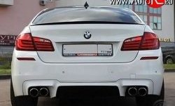 5 999 р. Лип спойлер М-Perfomance BMW 3 серия F30 седан рестайлинг (2015-2018) (Черный матовый)  с доставкой в г. Керчь. Увеличить фотографию 3
