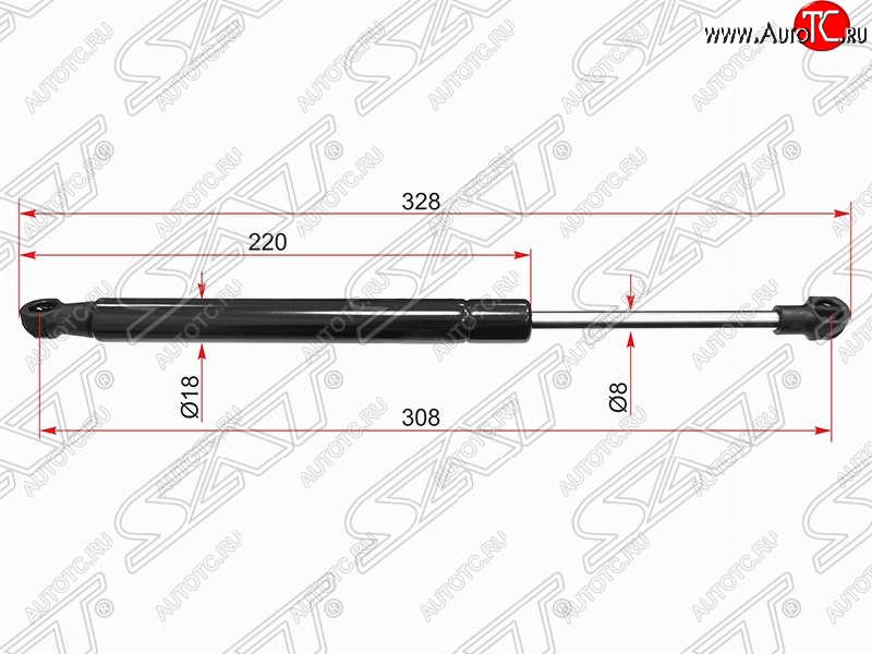 439 р. Упор капота SAT (газовый)  BMW 5 серия  F10 (2009-2013) седан дорестайлинг  с доставкой в г. Керчь