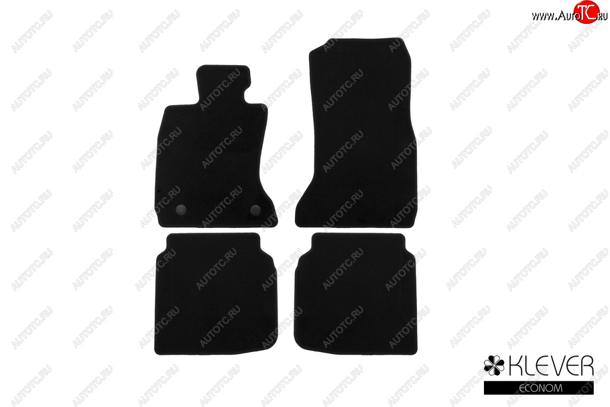 4 849 р. Текстильные коврики салона Klever Econom (АКПП)  BMW 7 серия  F01-F04 (2008-2015) седан (Черные)  с доставкой в г. Керчь