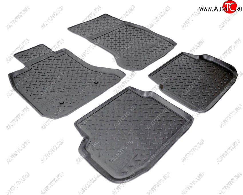 3 199 р. Комплект ковриков в салон Norplast Unidec BMW 7 серия F01-F04 седан (2008-2015) (Цвет: черный)  с доставкой в г. Керчь