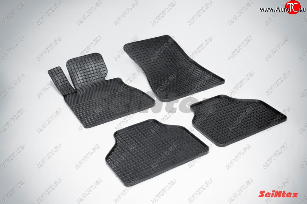 3 479 р. Износостойкие резиновые коврики в салон Сетка Seintex BMW 7 серия E65,E66, E67, E68 дорестайлинг, седан (2001-2005)  с доставкой в г. Керчь