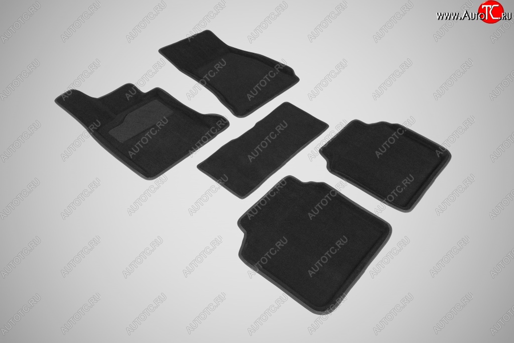 5 699 р. Износостойкие коврики в салон 3D BMW 7 Ser G-12 черные (компл) BMW 7 серия G11-G12 дорестайлинг,седан (2015-2019)  с доставкой в г. Керчь
