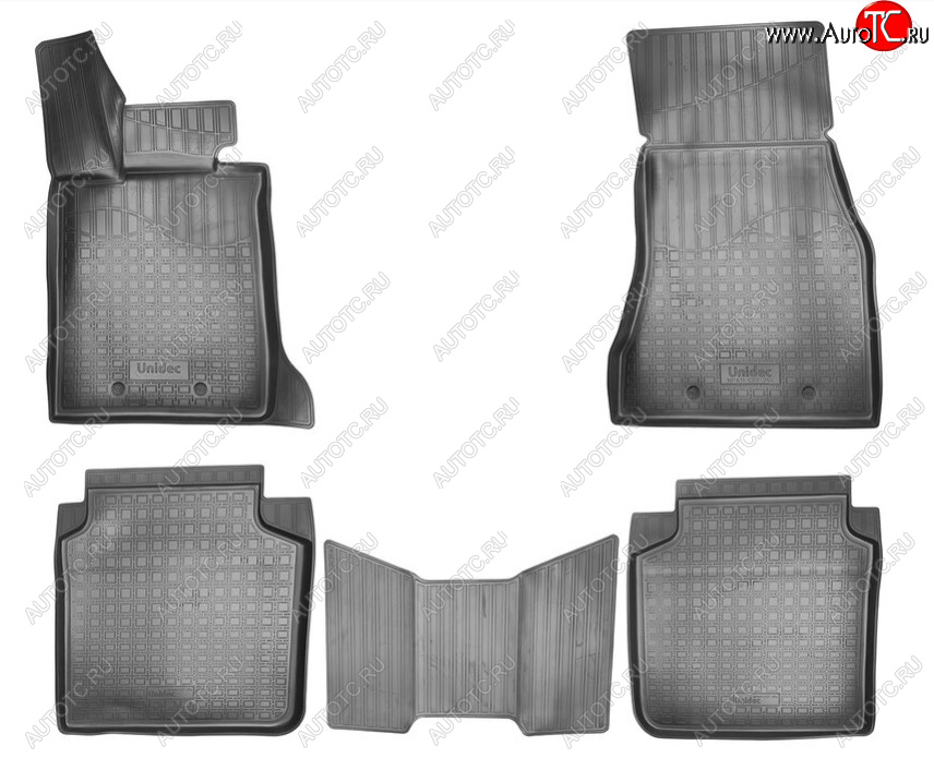 3 199 р. Комплект ковриков в салон Norplast Unidec (Long) BMW 7 серия G11-G12 дорестайлинг,седан (2015-2019) (Цвет: черный)  с доставкой в г. Керчь
