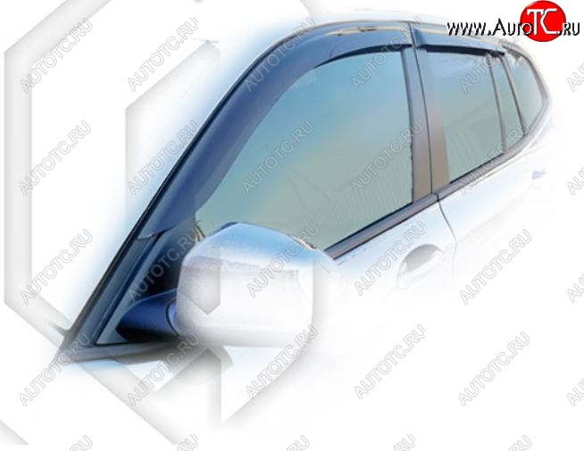 2 099 р. Дефлектора окон CA-Plastic BMW X3 G01 дорестайлинг (2017-2021) (Classic полупрозрачный, Без хром.молдинга)  с доставкой в г. Керчь