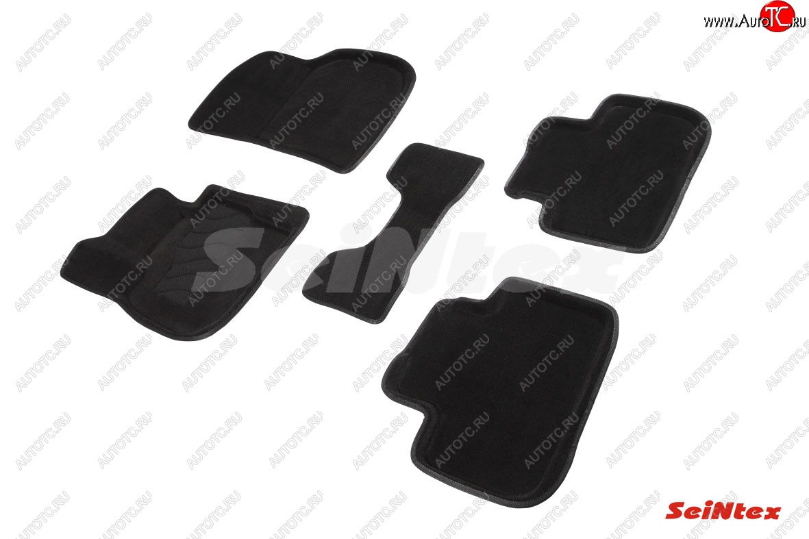 5 699 р. Комплект ворсовых 3D ковриков в салон Seintex  BMW X3  G01 - X4  G02  с доставкой в г. Керчь