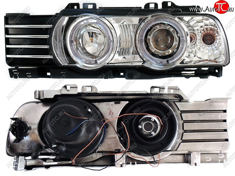 4 099 р. Левая передняя фара SAT (цельная с габаритом)  BMW 5 серия  E34 (1988-1996) седан дорестайлинг, универсал  с доставкой в г. Керчь