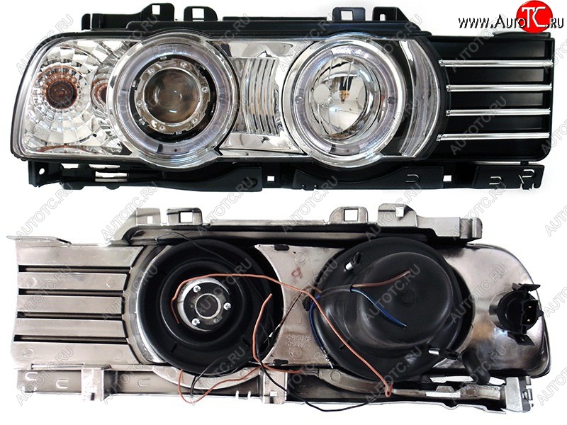 13 399 р. Правая передняя фара SAT (цельная с габаритом) BMW 5 серия E34 седан дорестайлинг (1988-1994)  с доставкой в г. Керчь