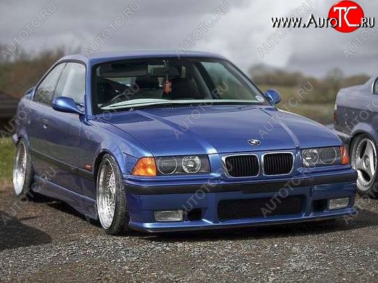 10 849 р. Передний бампер M-pakiet BMW 3 серия E36 седан (1990-2000) (Неокрашенный)  с доставкой в г. Керчь