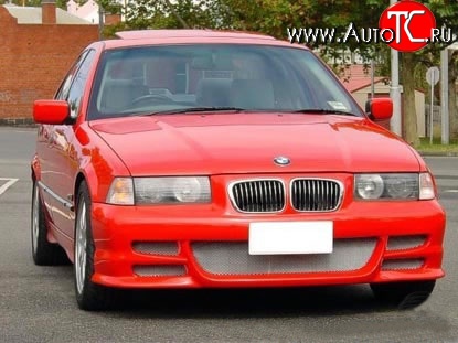 8 149 р. Передний бампер Seidl V2 BMW 3 серия E36 седан (1990-2000) (Неокрашенный)  с доставкой в г. Керчь