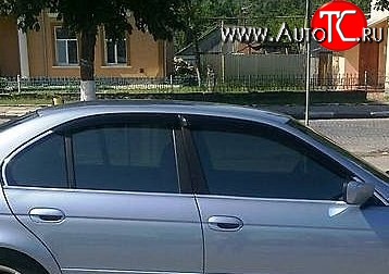 999 р. Комплект дефлекторов окон (ветровиков) 4 шт. (седан) Russtal BMW 5 серия E39 седан рестайлинг (2000-2003)  с доставкой в г. Керчь