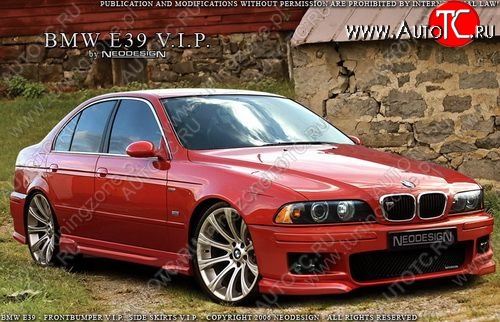 3 449 р. Пороги накладки Neodesign BMW 5 серия E39 седан дорестайлинг (1995-2000)  с доставкой в г. Керчь