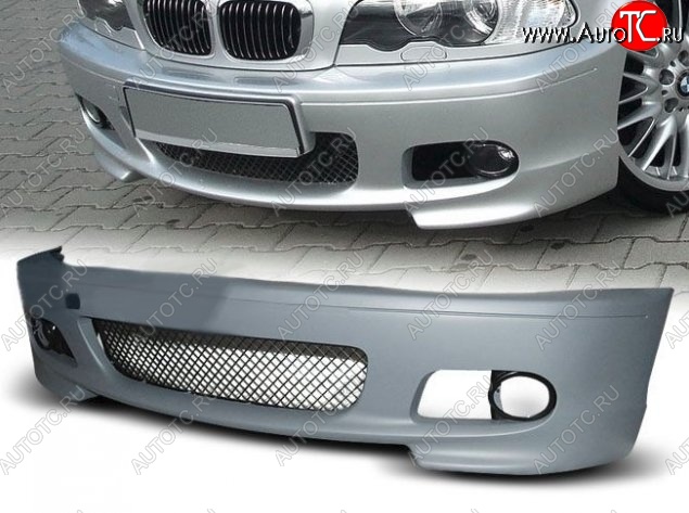 24 249 р. Передний бампер (Coupe) CT BMW 3 серия E46 седан дорестайлинг (1998-2001) (Неокрашенный)  с доставкой в г. Керчь