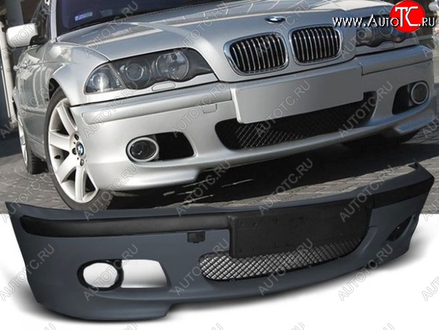 13 099 р. Передний бампер (Coupe) M-pakiet BMW 3 серия E46 седан дорестайлинг (1998-2001) (Неокрашенный)  с доставкой в г. Керчь