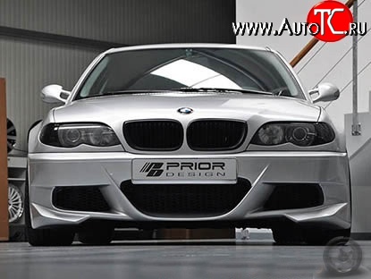 11 799 р. Передний бампер Prior Design BMW 3 серия E46 седан дорестайлинг (1998-2001) (Неокрашенный)  с доставкой в г. Керчь