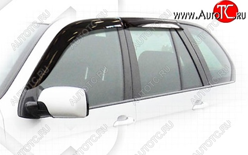 1 999 р. Дефлектора окон CA-Plastiс BMW X5 E53 дорестайлинг (1999-2003) (Classic полупрозрачный, Без хром.молдинга)  с доставкой в г. Керчь