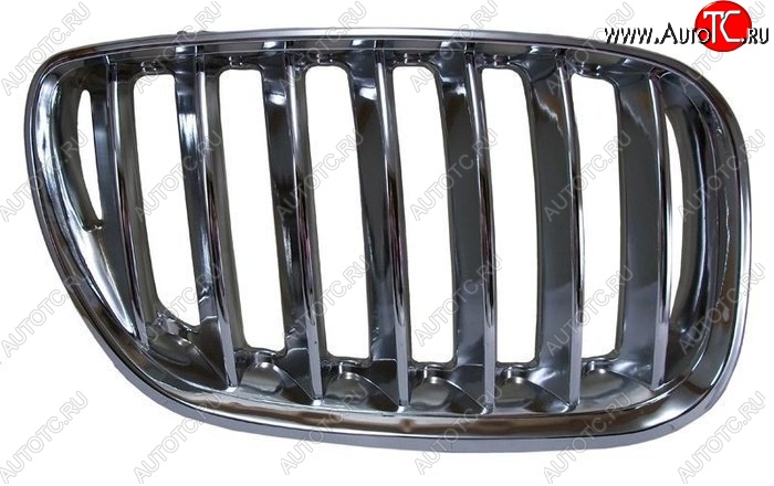 3 479 р. Правая решетка радиатора (хром, рестайлинг) BMW X5 E53 рестайлинг (2003-2006) (Неокрашенная)  с доставкой в г. Керчь