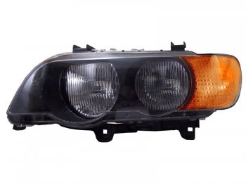 Левая фара SAT (желтый поворот) BMW X5  E53 (1999-2003) дорестайлинг