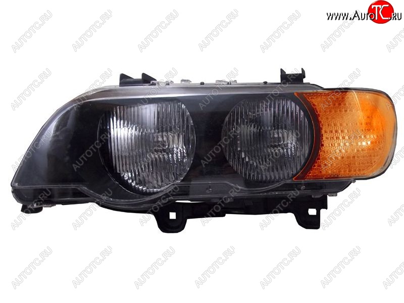 37 649 р. Левая фара SAT (желтый поворот) BMW X5 E53 дорестайлинг (1999-2003)  с доставкой в г. Керчь