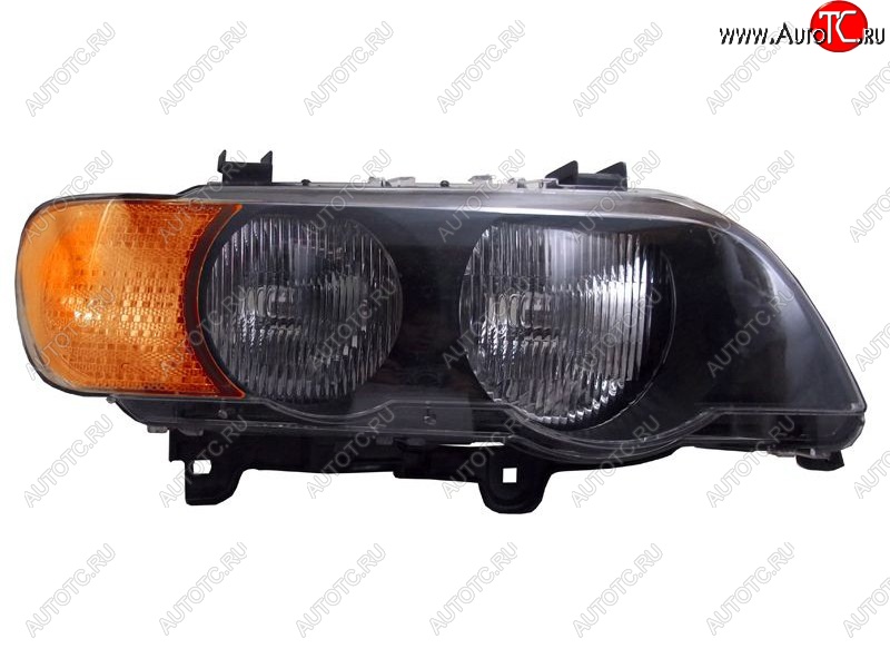 37 649 р. Правая фара SAT (желтый поворот) BMW X5 E53 дорестайлинг (1999-2003)  с доставкой в г. Керчь