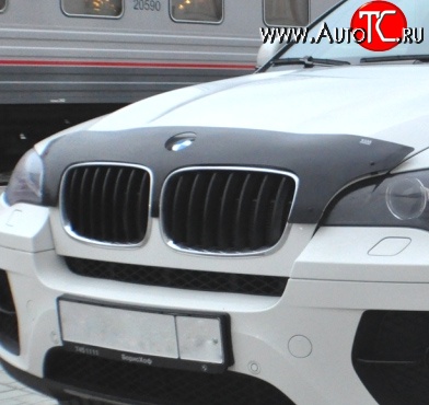 1 249 р. Дефлектор капота NovLine BMW X6 E71 рестайлинг (2012-2014)  с доставкой в г. Керчь
