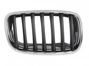 Правая решетка радиатора SAT (черная с хромом) BMW X5  E70 (2006-2010) дорестайлинг