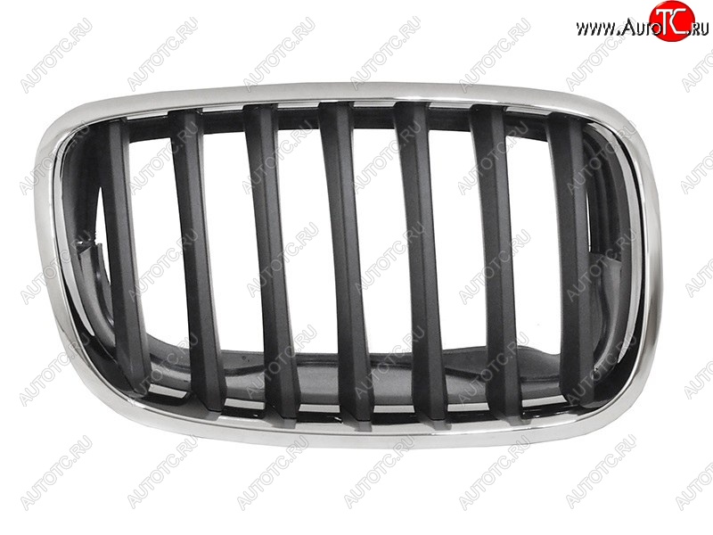 1 579 р. Правая решетка радиатора SAT (черная с хромом)  BMW X5  E70 (2006-2010) дорестайлинг  с доставкой в г. Керчь