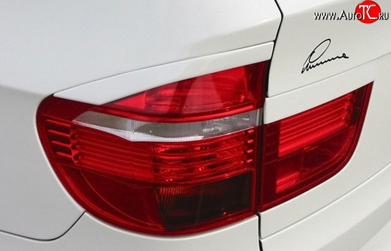 859 р. Накладки задних фар RA  BMW X5  E70 (2006-2010) дорестайлинг (Неокрашенные)  с доставкой в г. Керчь
