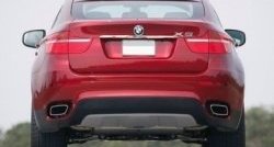 3 149 р. Накладка на крышку багажника СТ BMW X6 E71 рестайлинг (2012-2014)  с доставкой в г. Керчь. Увеличить фотографию 2