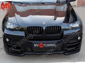 30 999 р. Передний бампер Hamann Style  BMW X6  E71 (2008-2014) дорестайлинг, рестайлинг (Неокрашенный)  с доставкой в г. Керчь. Увеличить фотографию 2