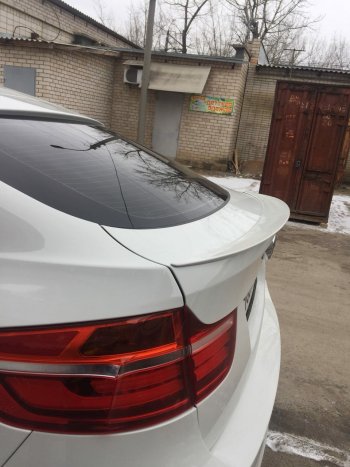 3 399 р. Лип спойлер АВТОКРАТ  BMW X6  E71 (2008-2014) дорестайлинг, рестайлинг (Неокрашенный)  с доставкой в г. Керчь. Увеличить фотографию 4