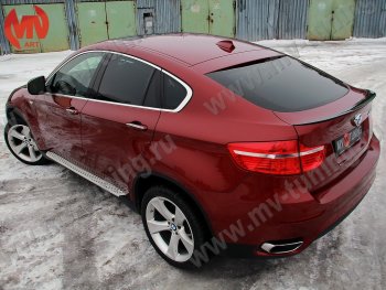 4 649 р. Лип спойлер Tuning-Sport BMW X6 E71 рестайлинг (2012-2014) (Неокрашенный)  с доставкой в г. Керчь. Увеличить фотографию 2
