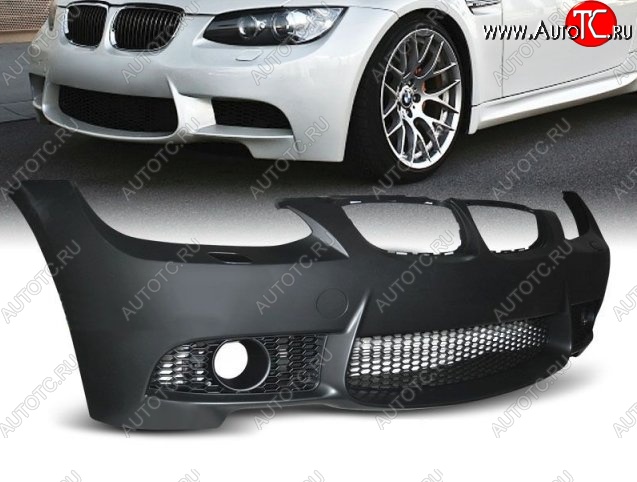 40 399 р. Передний бампер (E92) M3-Style BMW 3 серия E90 седан дорестайлинг (2004-2008) (Неокрашенный)  с доставкой в г. Керчь