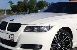 919 р. Комплект ресничек на фары M-VRS BMW 3 серия E90 седан дорестайлинг (2004-2008) (Без отверстий под светодиоды, Неокрашенные)  с доставкой в г. Керчь. Увеличить фотографию 2