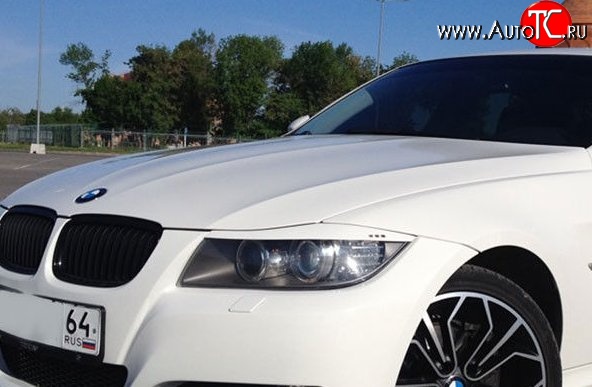 1 049 р. Реснички на фары M-VRS v2 BMW 3 серия E90 седан дорестайлинг (2004-2008) (Неокрашенные)  с доставкой в г. Керчь