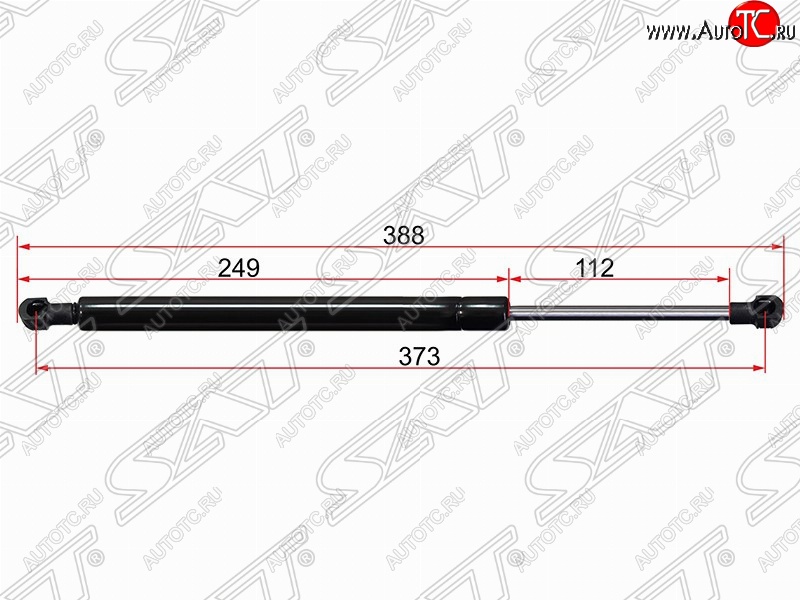 579 р. Упор крышки багажника SAT (газовый)  BMW 3 серия  E90 (2004-2008) седан дорестайлинг  с доставкой в г. Керчь