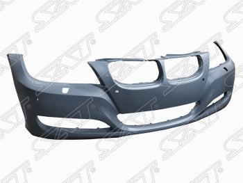 Передний бампер SAT (под омыватели и сонары, пр-во Тайвань) BMW 3 серия ( E90,  E91) (2008-2012) седан рестайлинг, универсал рестайлинг
