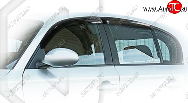 1 899 р. Дефлектора окон CA-Plastic  BMW 1 серия  E87 (2004-2011) хэтчбэк 5 дв. дорестайлинг, хэтчбэк 5 дв. рестайлинг (Classic полупрозрачный, Без хром.молдинга)  с доставкой в г. Керчь