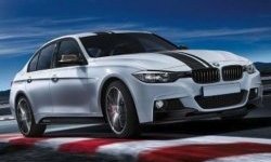 22 199 р. Пороги накладки M-performance BMW 3 серия F30 седан дорестайлинг (2012-2015) (Неокрашенные)  с доставкой в г. Керчь. Увеличить фотографию 3