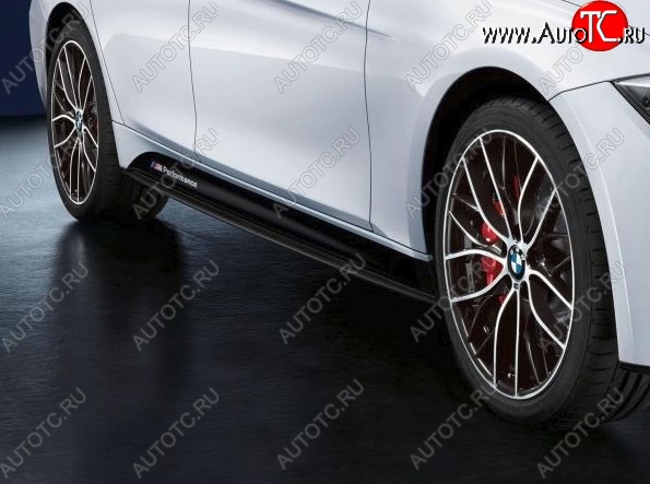 22 199 р. Пороги накладки M-performance BMW 3 серия F30 седан дорестайлинг (2012-2015) (Неокрашенные)  с доставкой в г. Керчь