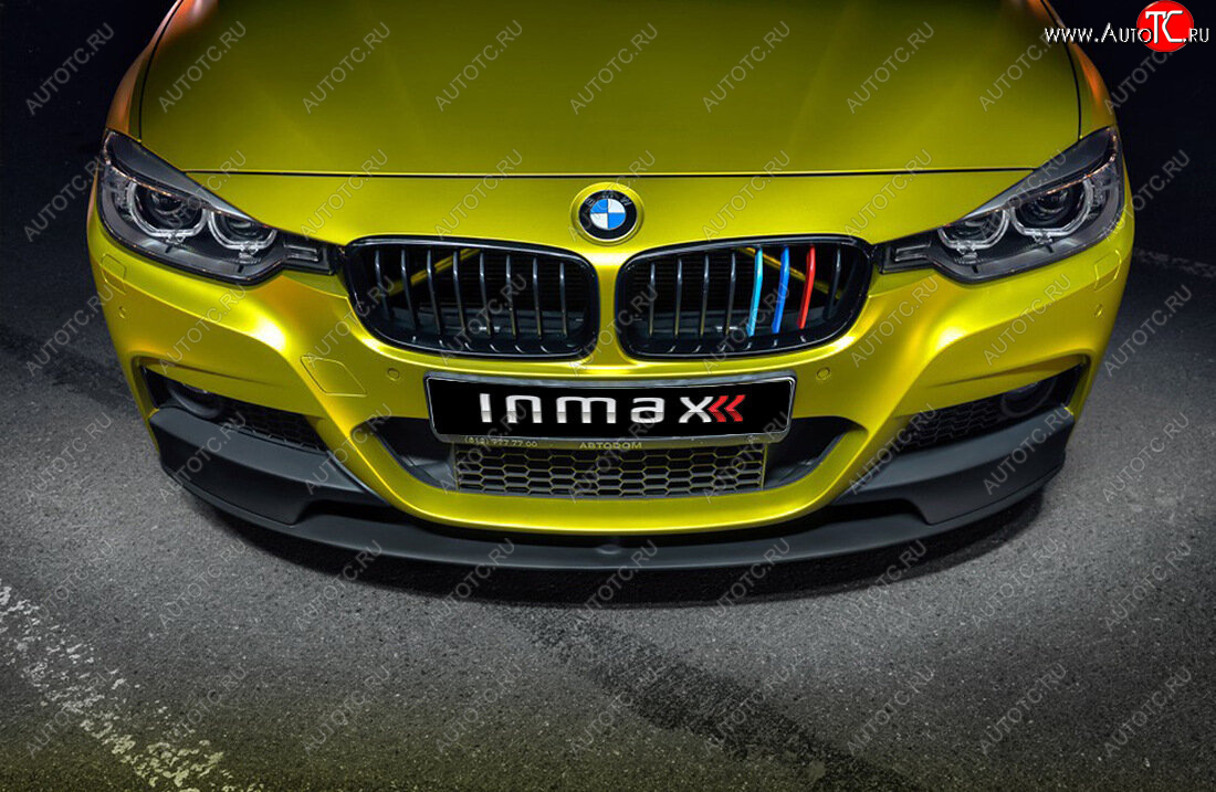 111 499 р. Сплиттер переднего М-бампера М-Perfomance  BMW 3 серия  F30 (2012-2018) седан дорестайлинг, седан рестайлинг (цвет: черный глянец)  с доставкой в г. Керчь