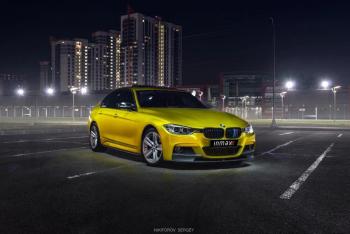 111 499 р. Сплиттер переднего М-бампера М-Perfomance  BMW 3 серия  F30 (2012-2018) седан дорестайлинг, седан рестайлинг (цвет: черный глянец)  с доставкой в г. Керчь. Увеличить фотографию 2