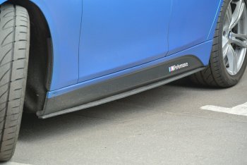 8 499 р. Накладки на пластиковые пороги INMAX M-Perfomance BMW 3 серия F30 седан дорестайлинг (2012-2015) (черный матовый)  с доставкой в г. Керчь. Увеличить фотографию 2