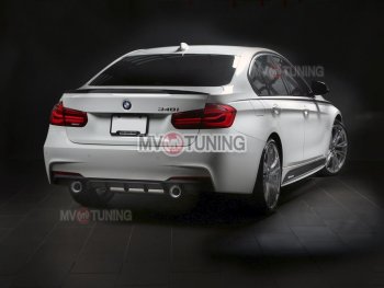8 499 р. Накладки на пластиковые пороги INMAX M-Perfomance BMW 3 серия F30 седан дорестайлинг (2012-2015) (черный матовый)  с доставкой в г. Керчь. Увеличить фотографию 7