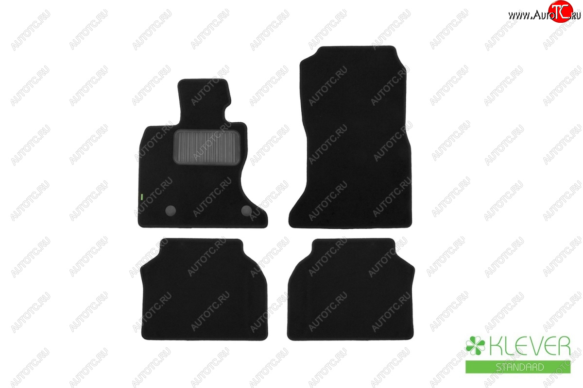 6 949 р. Текстильные коврики салона Klever Standart (АКПП)  BMW 5 серия  F07 (2009-2013) Gran Turismo лифтбэк дорестайлинг (Цвет: черный)  с доставкой в г. Керчь