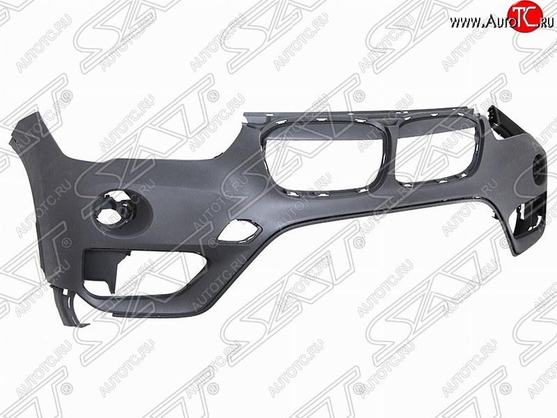 6 649 р. Передний бампер SAT  BMW X1  F48 (2015-2019) дорестайлинг (Неокрашенный)  с доставкой в г. Керчь