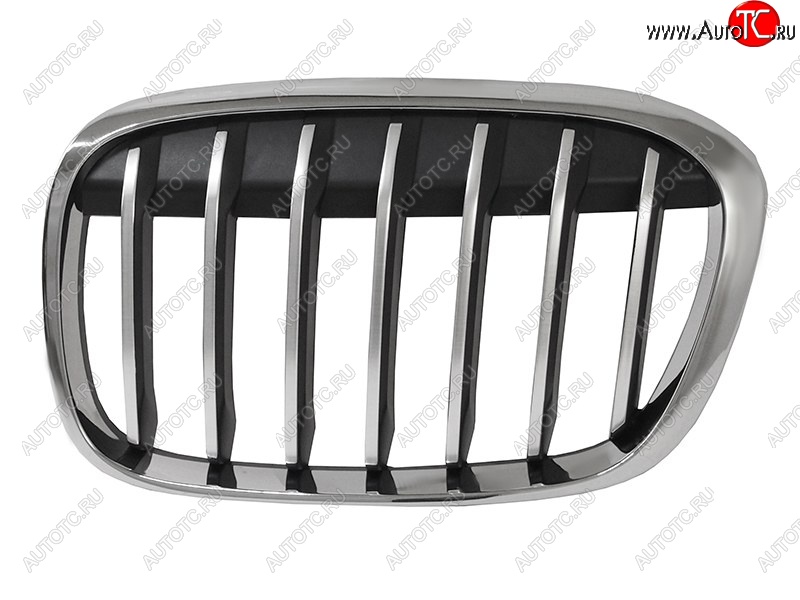 2 779 р. Левая решетка радиатора SAT (черная с хромом)  BMW X1  F48 (2015-2019) дорестайлинг  с доставкой в г. Керчь